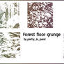 Forest floor grunge icon sized