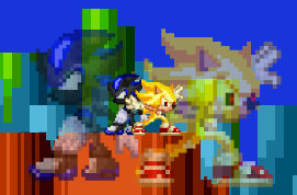 Super sonic Vs Dark Shadow DELUXE (description) by TechM8 on DeviantArt