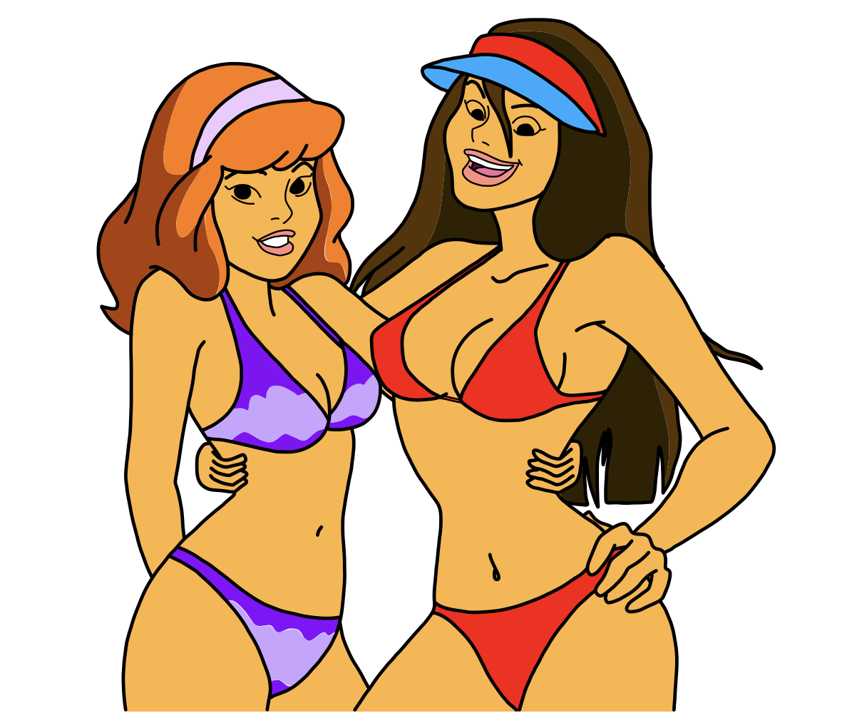 Daphne and Jessica In Their Bikinis by ThomasCarr0806 on DeviantArt