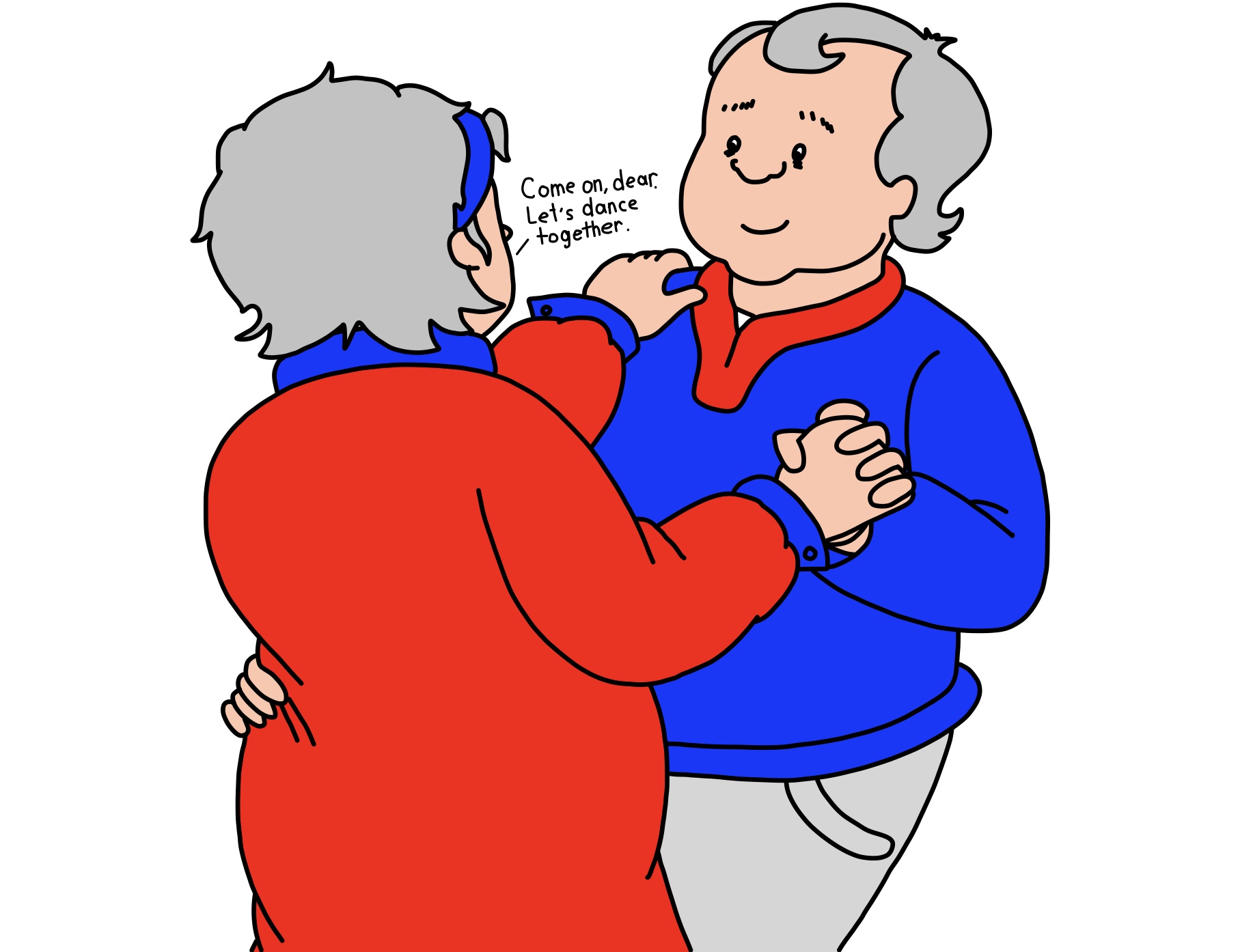 Grandma and Grandpa About To Dance Together by ThomasCarr0806 on DeviantArt