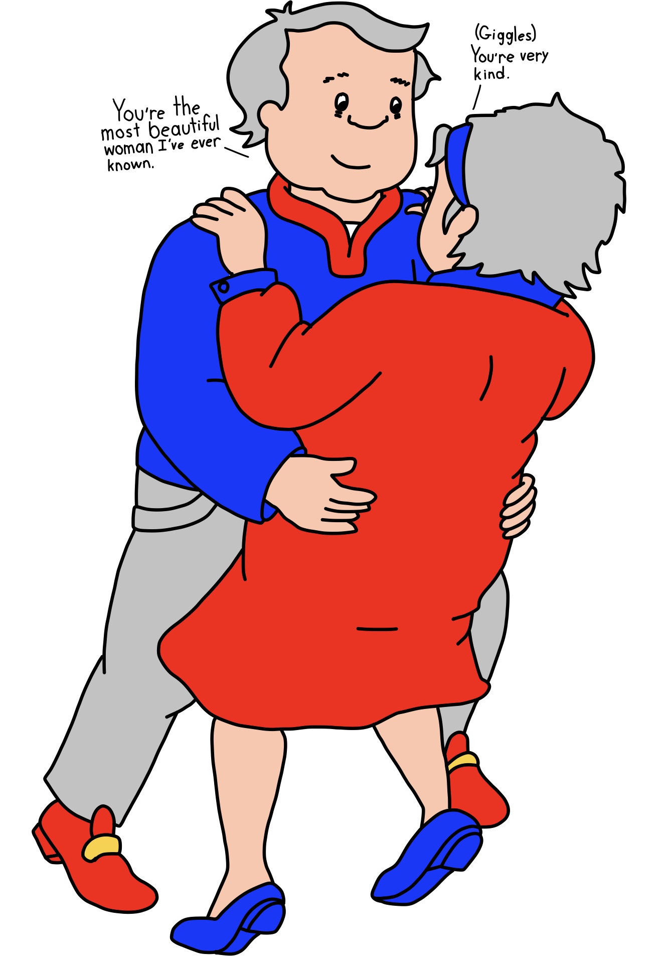 Grandma and Grandpa Hugging by ThomasCarr0806 on DeviantArt