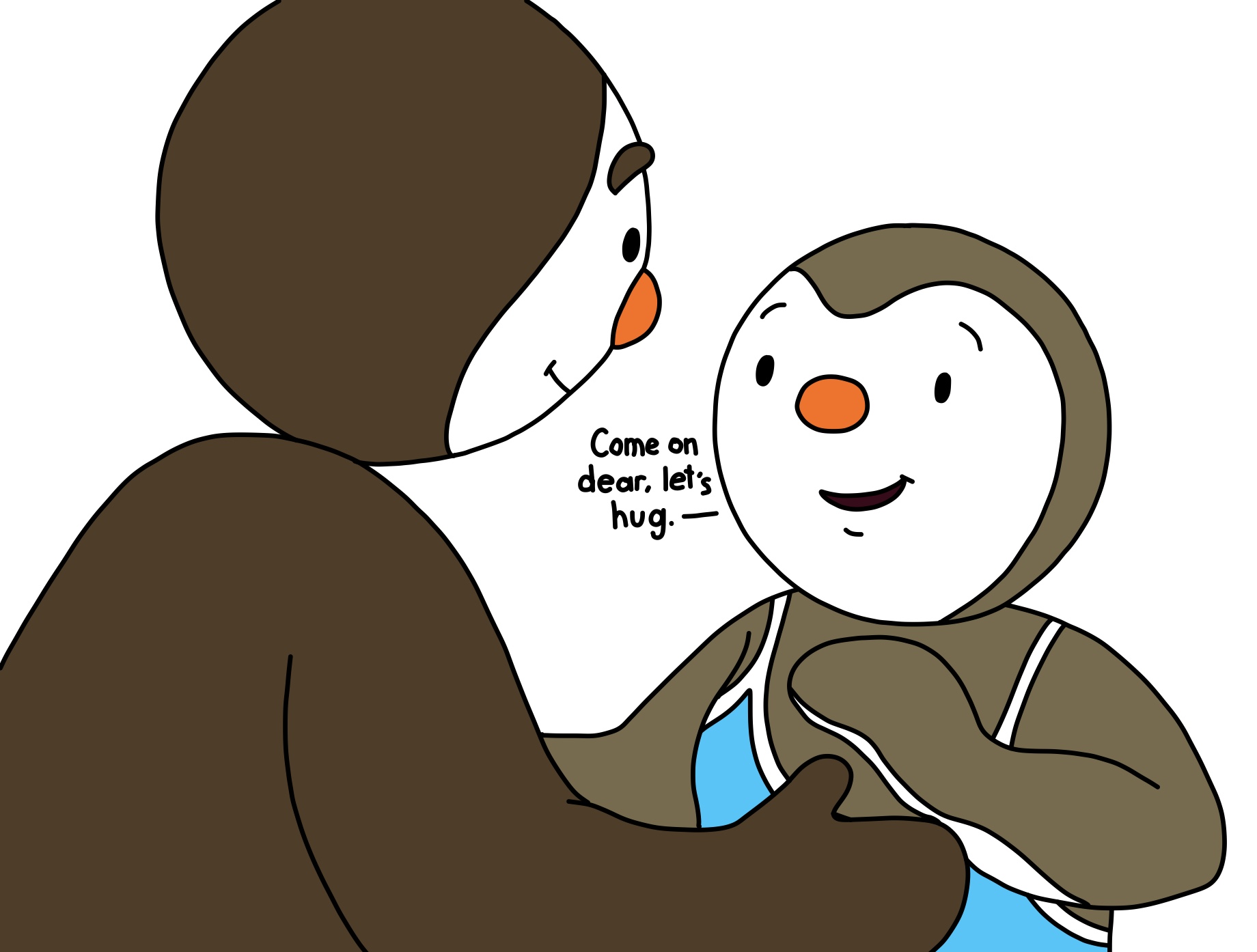 Charleys Mommy and Daddy Decide To Hug by ThomasCarr0806 on DeviantArt