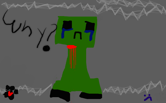 poor creeper by kittymuffincutie on DeviantArt