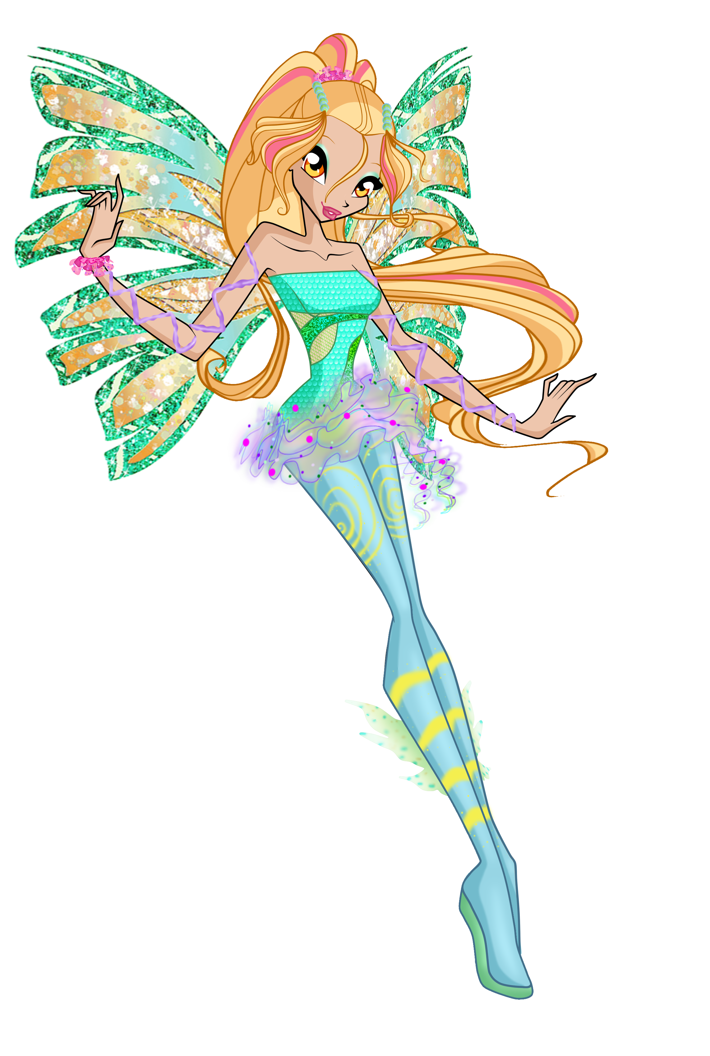 Winx:Daphne 2D sirenix transformation