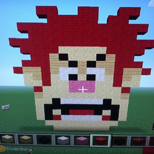 Ralph Pixel Art Minecraft By Sonicboyant On Deviantart