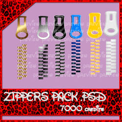 Zippers pack PSD