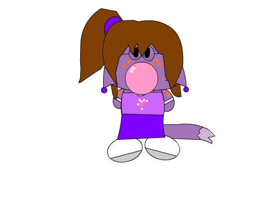 Stephanie the Kacheek Blowing Bubble Gum by AlbinoFluttershy on DeviantArt