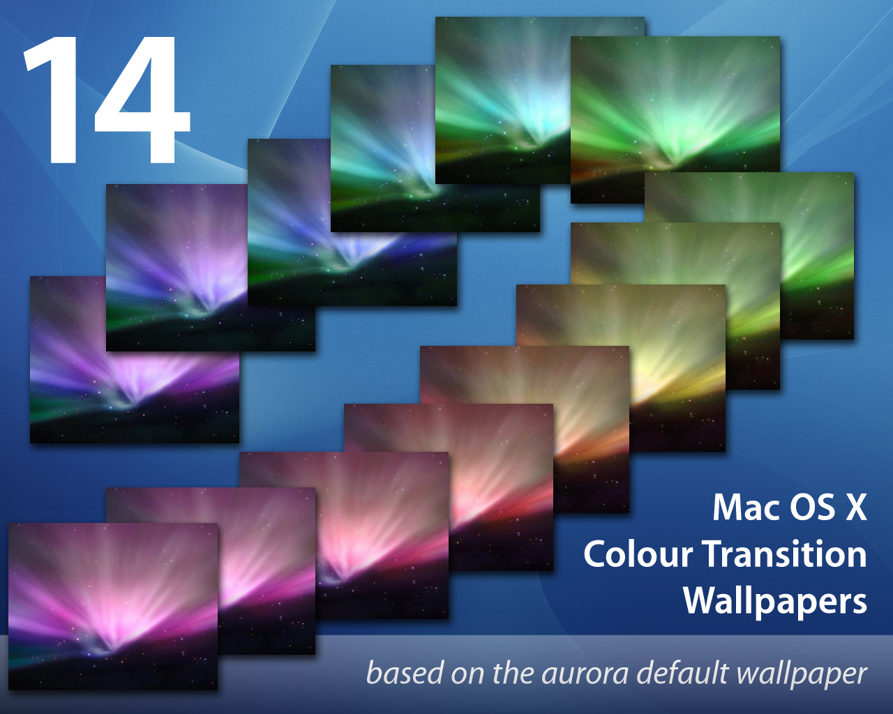 Mac OS X Aurora Wallpaper Pack