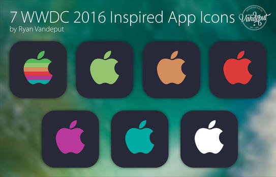 WWDC 2016 Inspired Apple App Icons