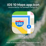 iOS 10 Maps App Icon (LARGE PNG)