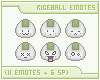 Sushi Riceball Emoticons