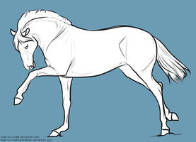 Cantering Lineart Based