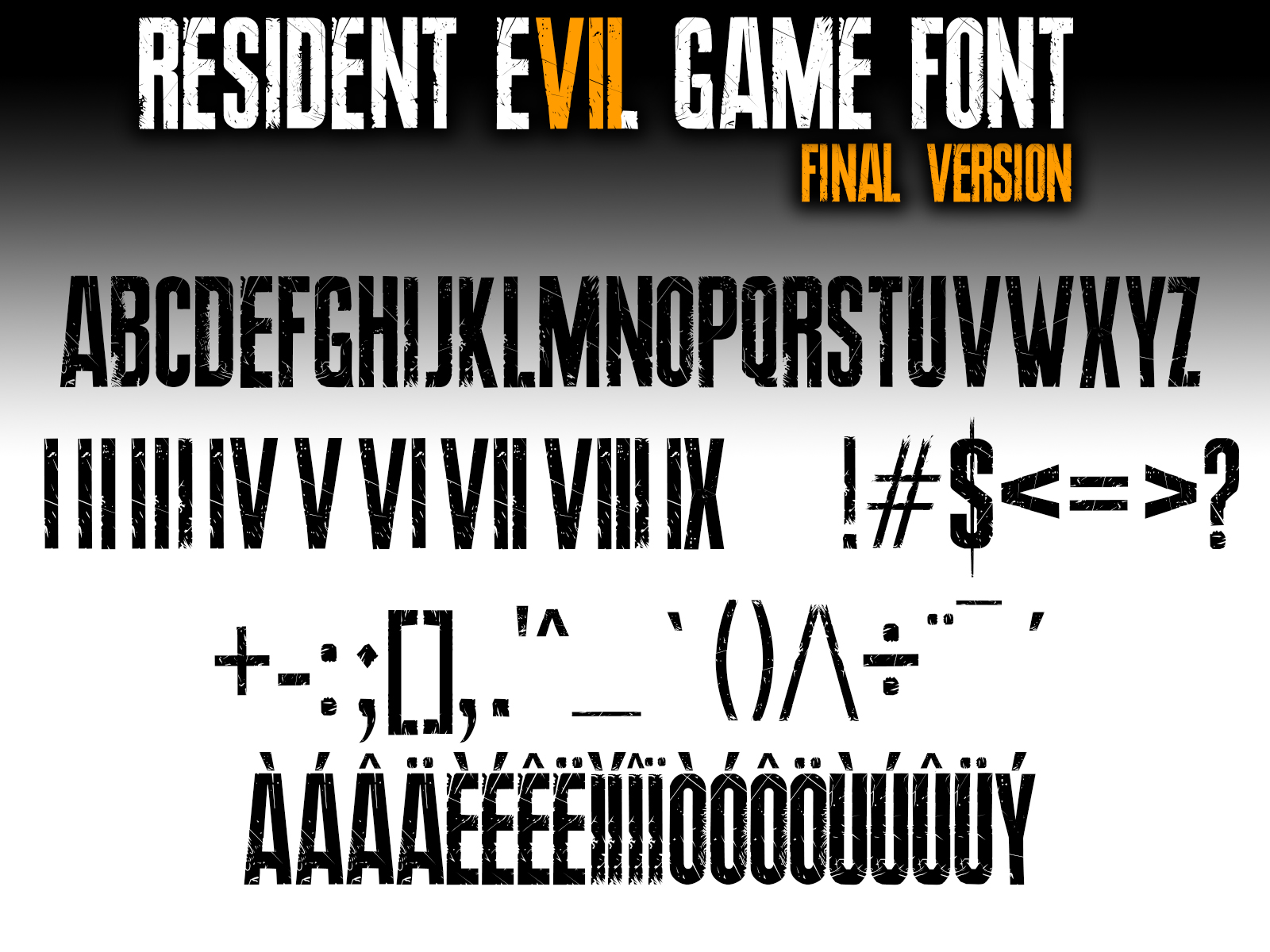 resident evil game font