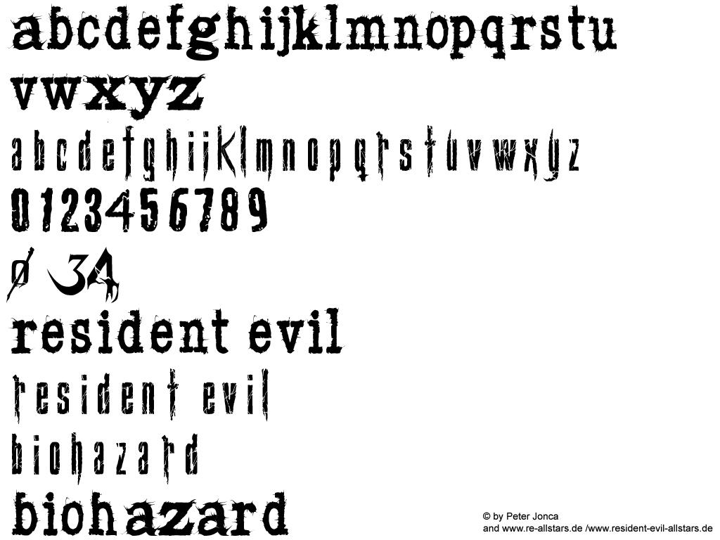 Resident Evil 4 Font By Snakeyboy On Deviantart