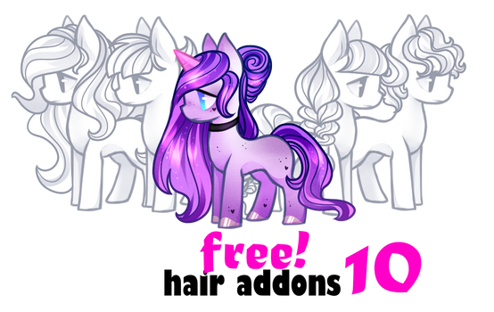 FREE Addons Hair10 for pony by BaseAdopts - F2U