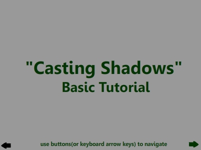 'Casting Shadows' Tutorial