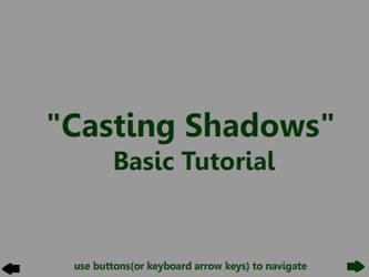 'Casting Shadows' Tutorial