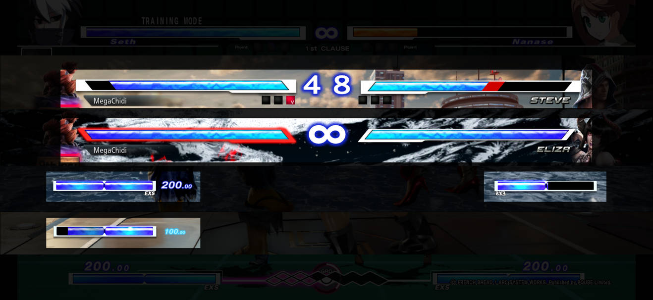 Tekken 7 UNIEL style Lifebar and Meter by MegaChidi on DeviantArt