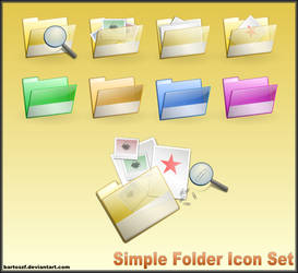 Simple Folder SVG Icon Set