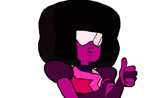 Garnet thumbs up