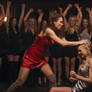 Barroom Catfight Brawl Satin Dresses Head Slam