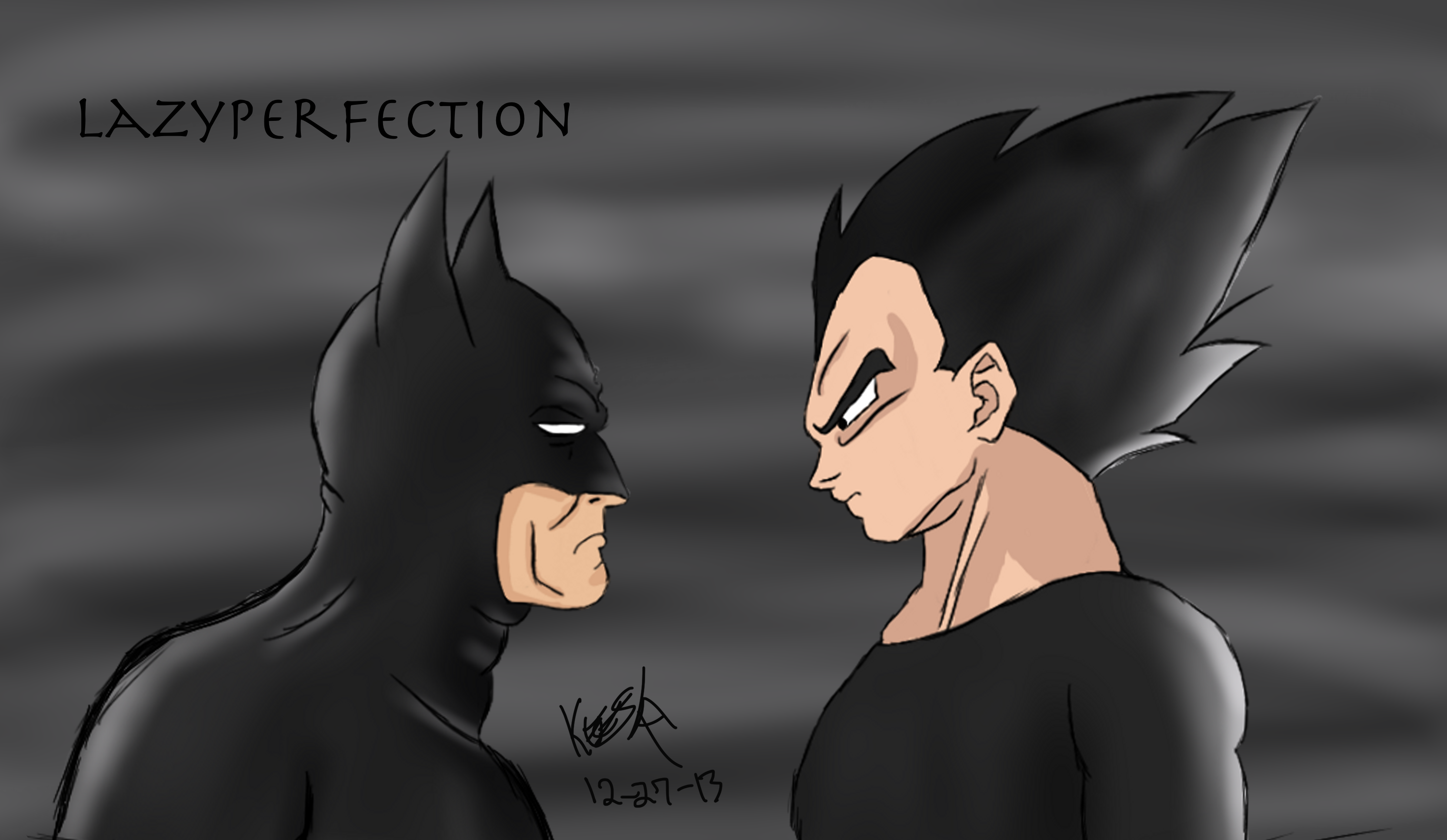 Batman VS Vegeta by LazyPerfection on DeviantArt