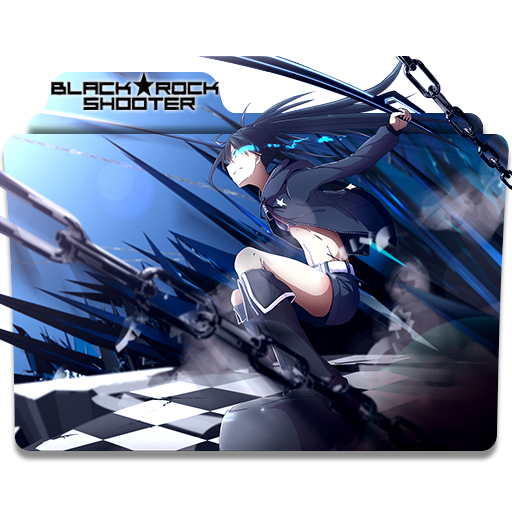 Icon Folder Black Rock Shooter By Alex 064 On Deviantart