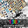 100+ Butterfly Brushes