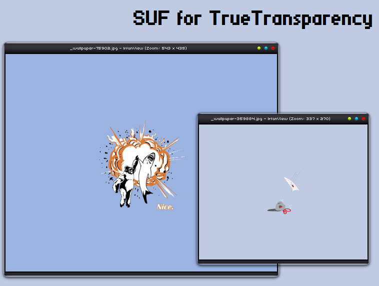 SUF for TrueTransparency