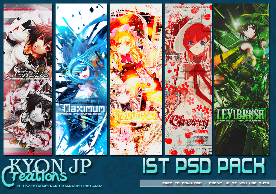 1st PSD PACKs by Kyon Jp Tolentino by kyonjptolentino on DeviantArt