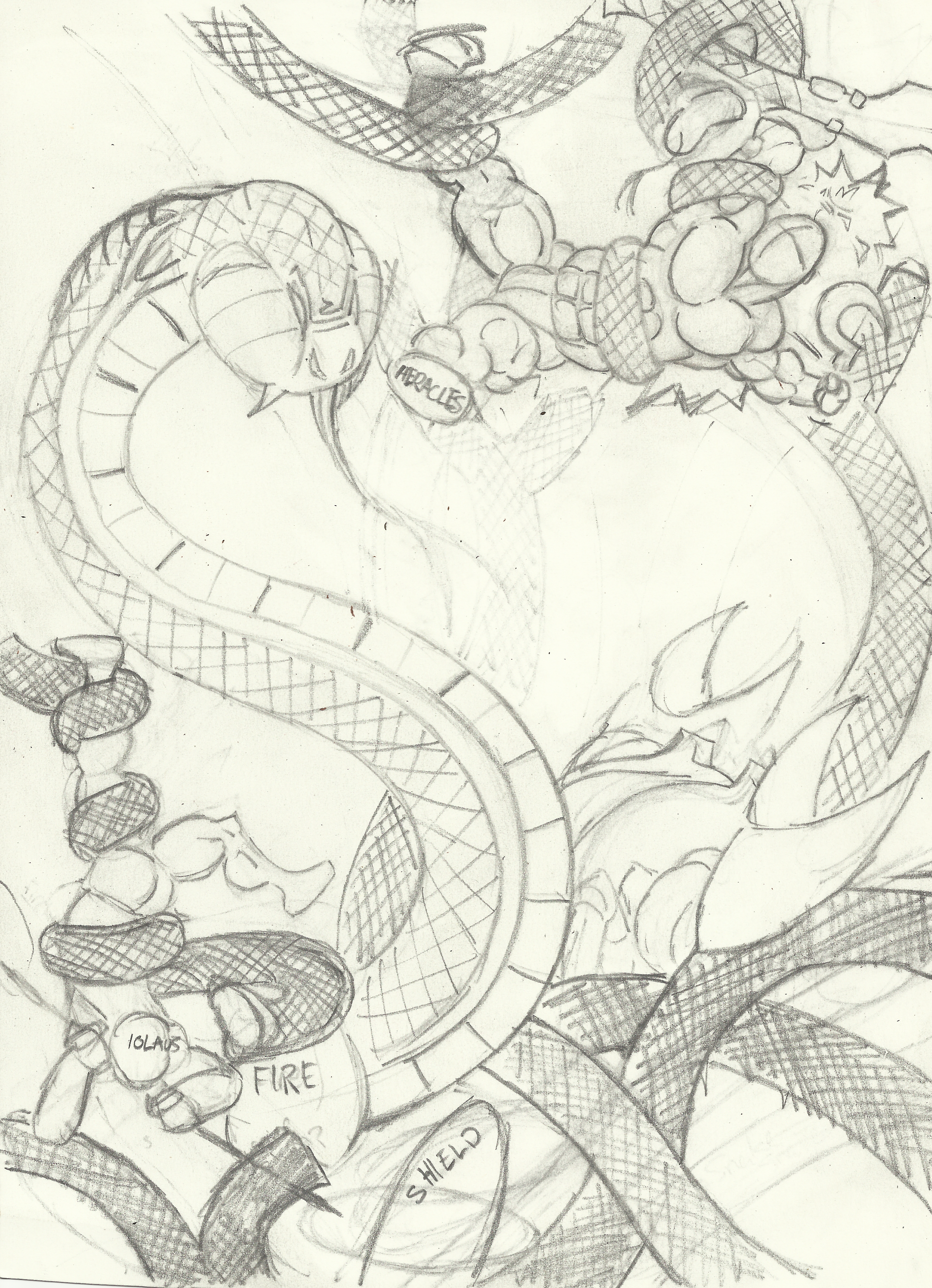 Heracles And Iolaus Vs The Hydra Redux Step 1 By Cannibalicious On Deviantart