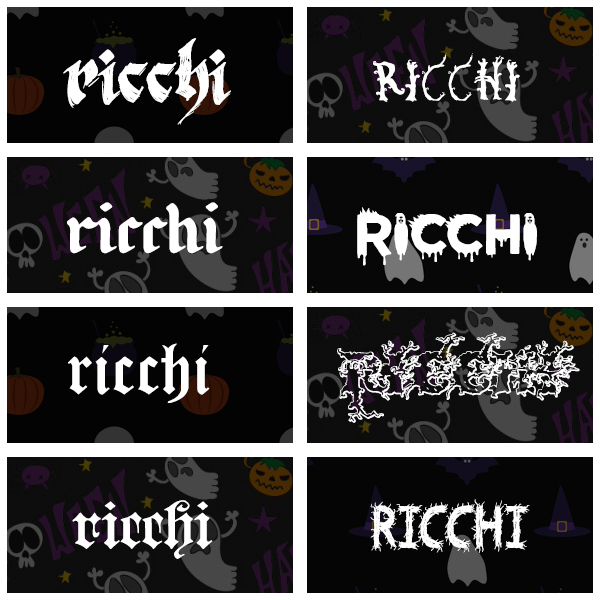 Halloween Fonts pack vol1