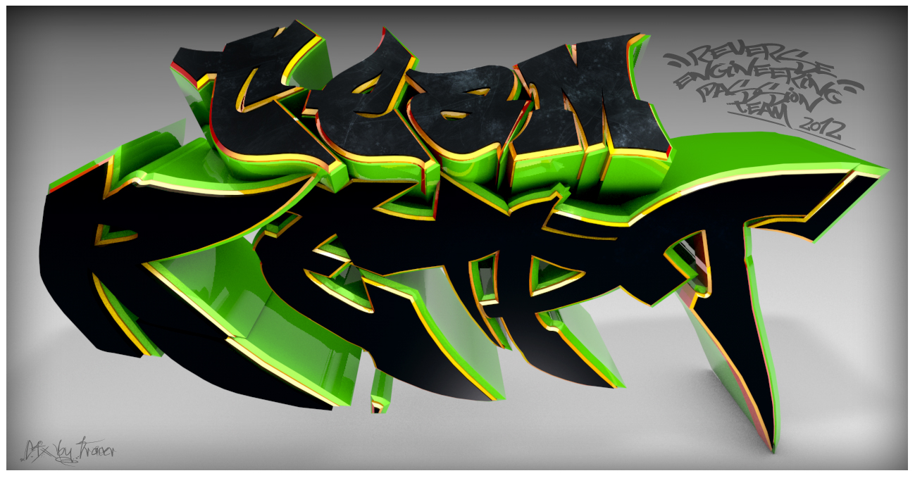 3D 'Graffiti Style' 1-Scene