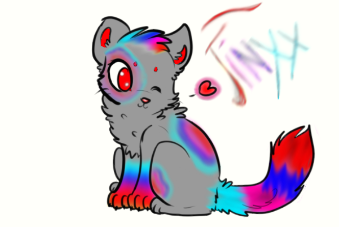 rainbow kitty by JinXwolf11 on DeviantArt