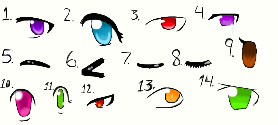 how to draw anime eyes by moonlight7915 on DeviantArt
