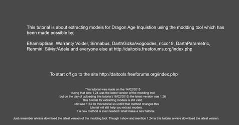 Extracting DAI Models using the DAI Modding Tool