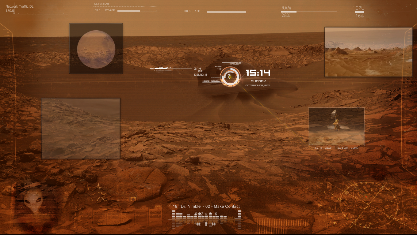 Mars Rainmeter