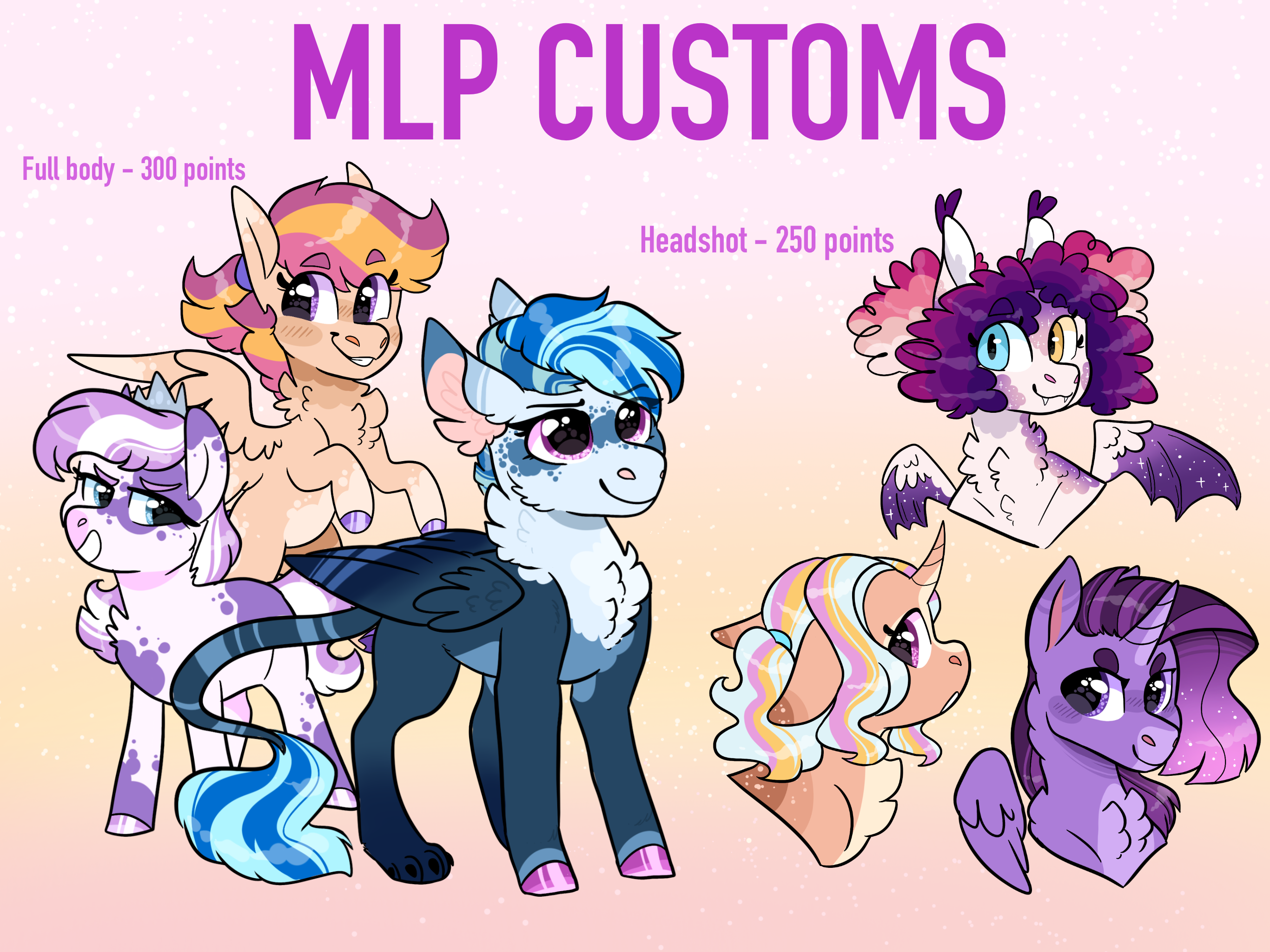MLP Customs - closed by MoccaBliss on DeviantArt