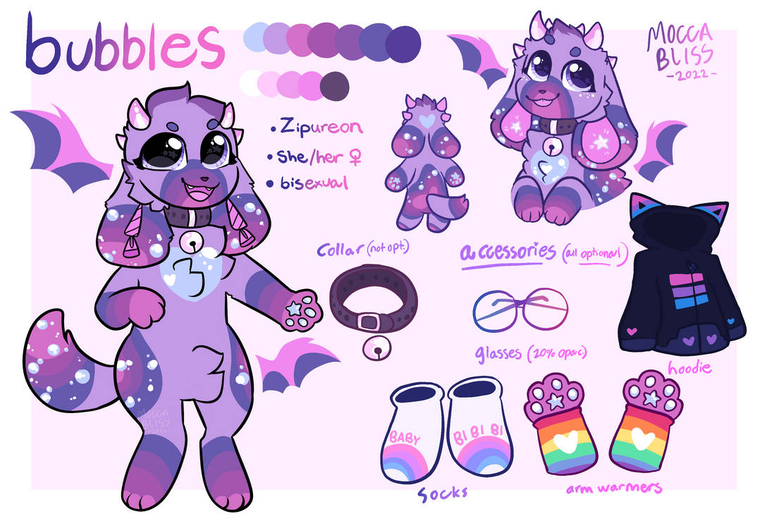 Bubbles Ref Sheet - 2022 by MoccaBliss on DeviantArt