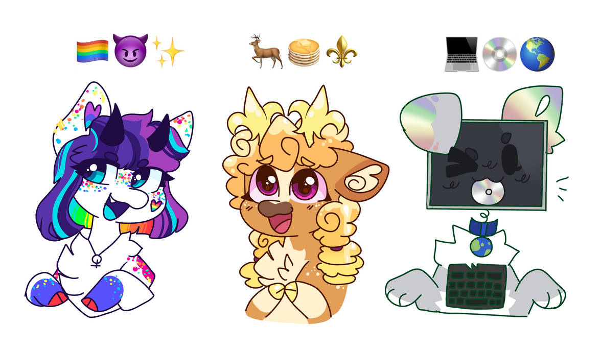 emoji inspired adopts - ota closed by MoccaBliss on DeviantArt