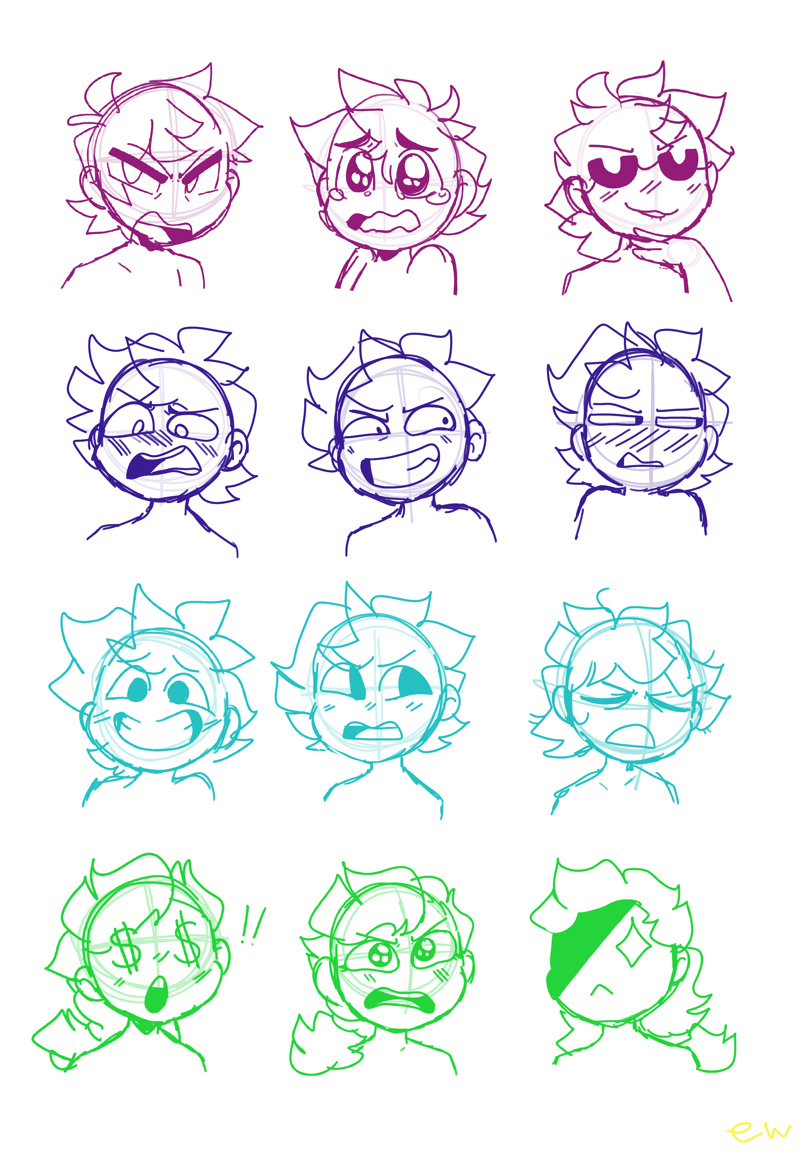 Random Expressions by MoccaBliss on DeviantArt