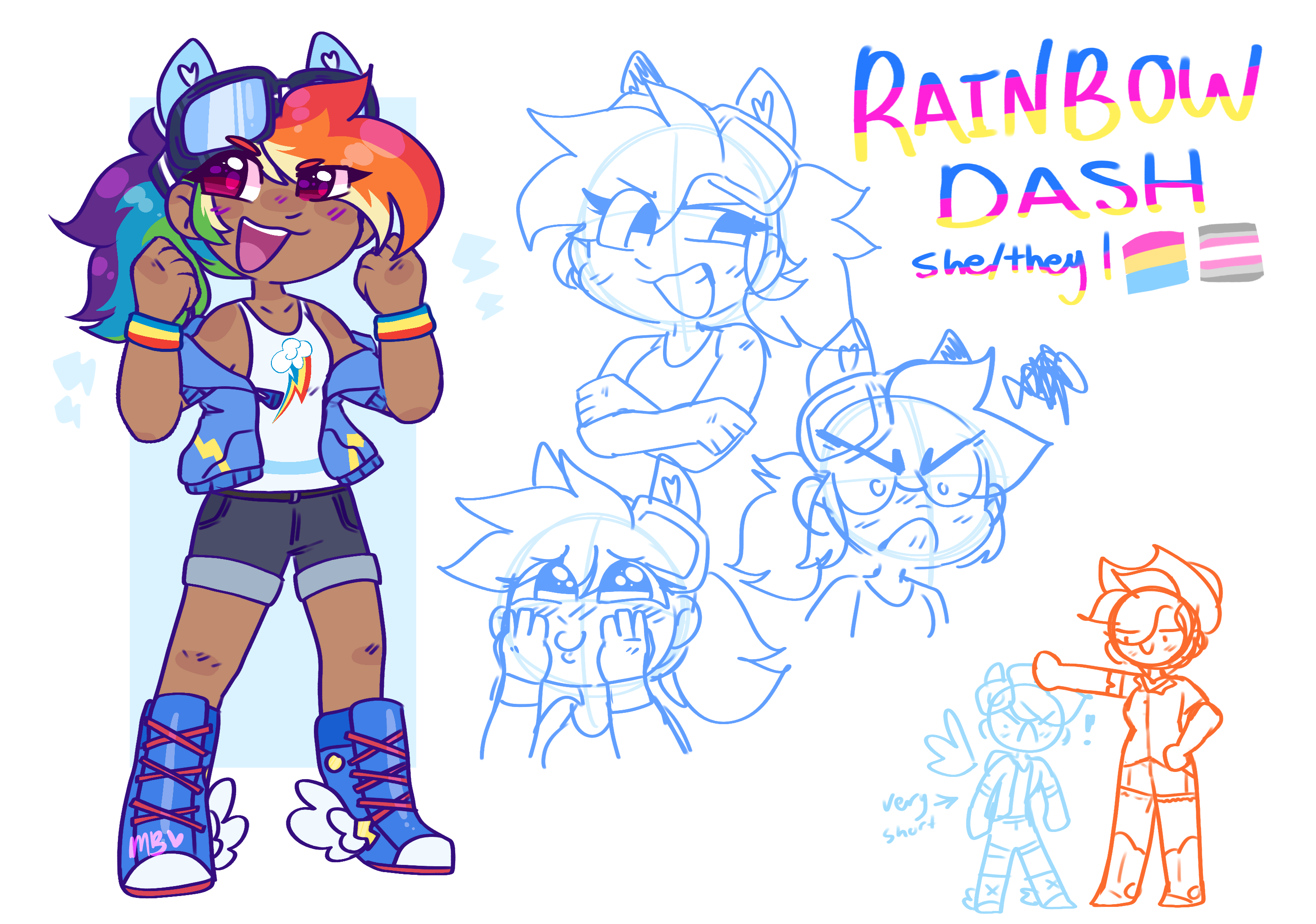 Rainbow Dash (as a human) by MoccaBliss on DeviantArt