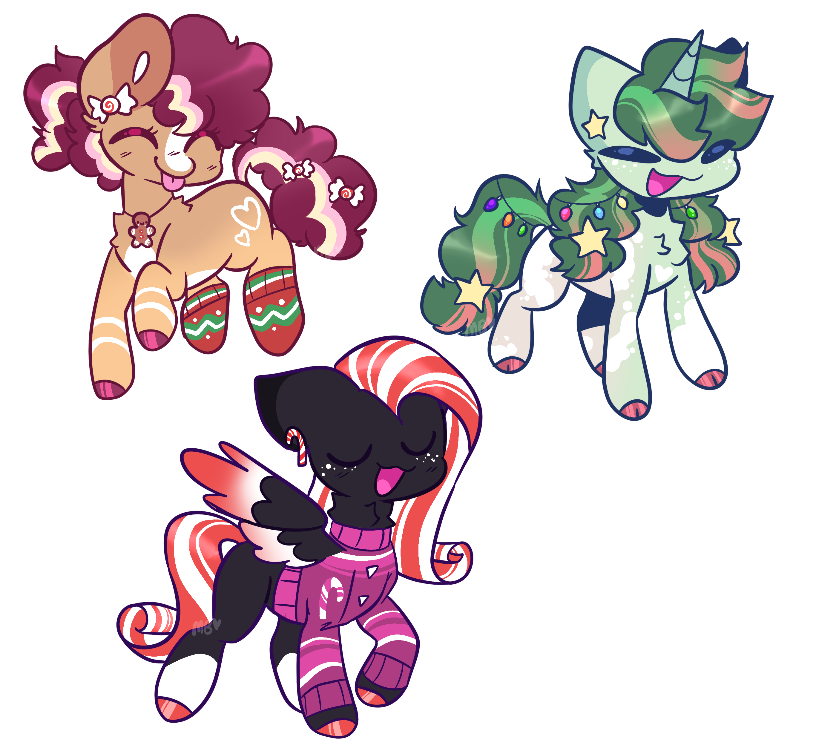 Holiday Adopts - closed by MoccaBliss on DeviantArt