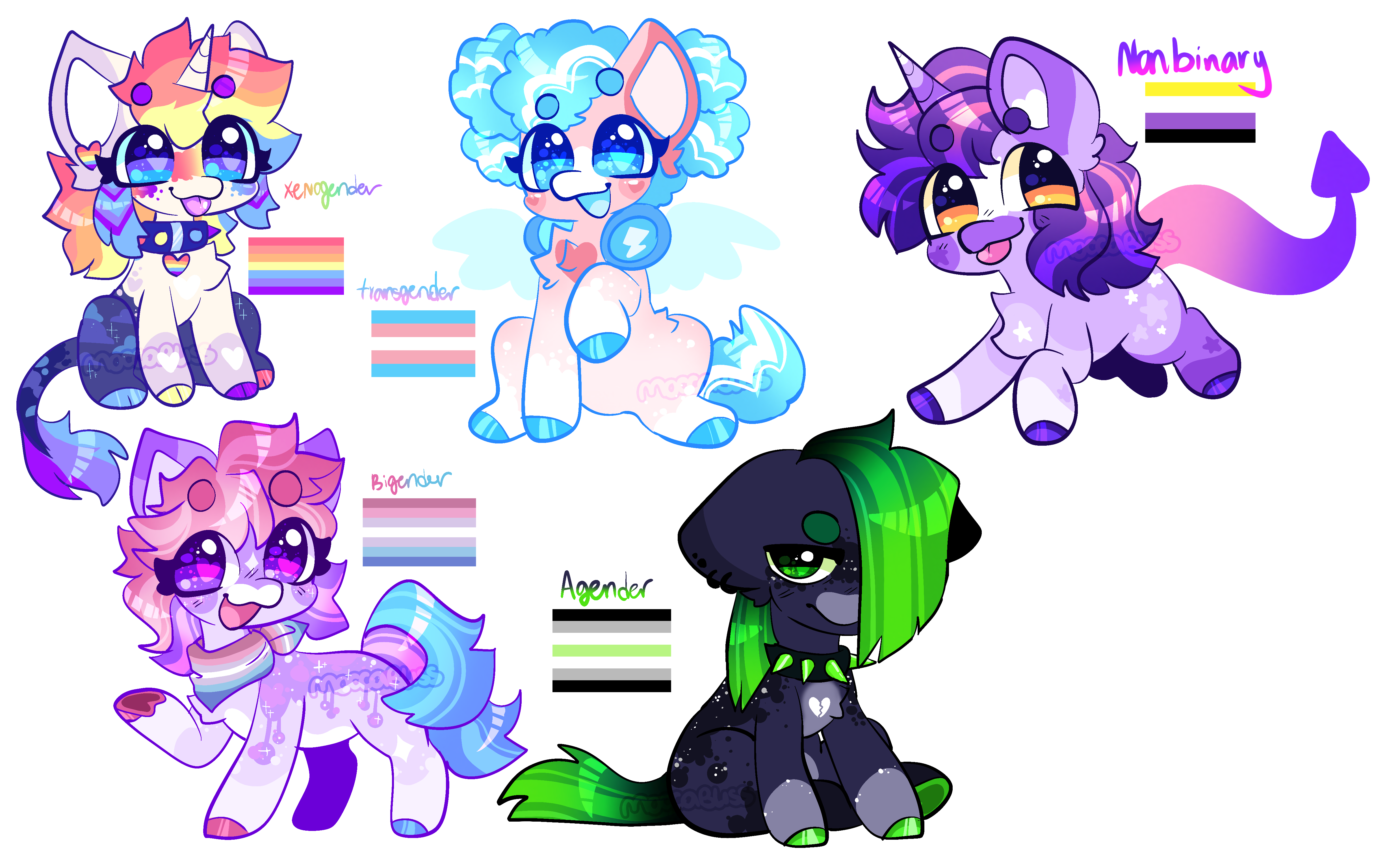 MLP pride adopt batch (closed) by MoccaBliss on DeviantArt
