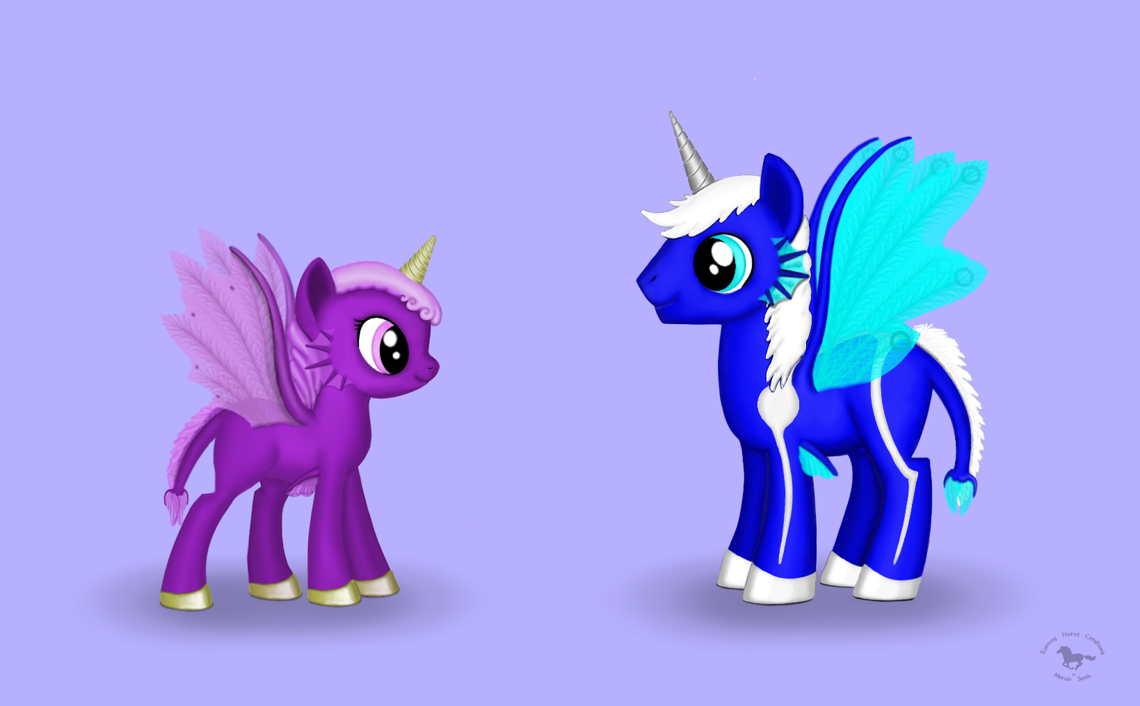 Violet and Silvermane MLP FIM Style A by CherokeeGal1975 on DeviantArt