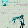 Vocaloid - Hatsune Miku : Journal Skin