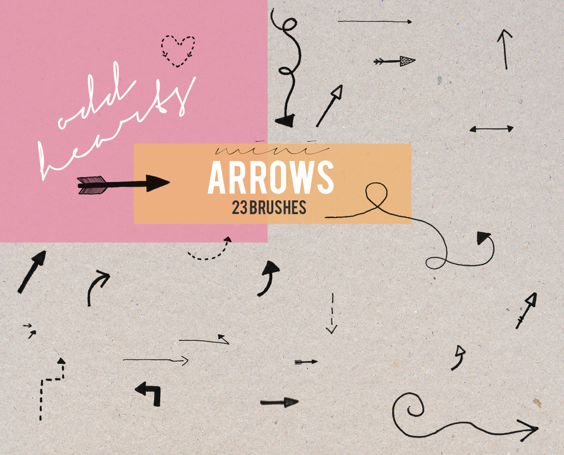 Mini Arrows - Brushes by oddhearts on DeviantArt