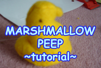 Marshmallow Peep Plush-torial