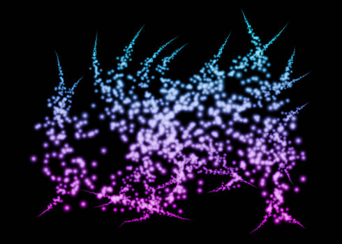 Scattered Glowing Brushes