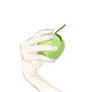 Hand Holding Apple